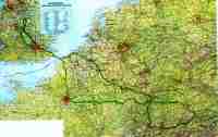 Trip map for first European Fabber Odyssey