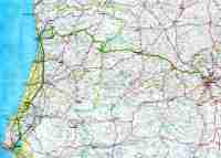 Map of trip in Spain and Portugal